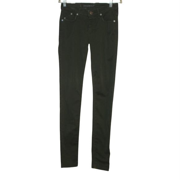 Rock & Republic Skinny Pants Military Dark Green Low Rise Size 25 - Picture 1 of 8